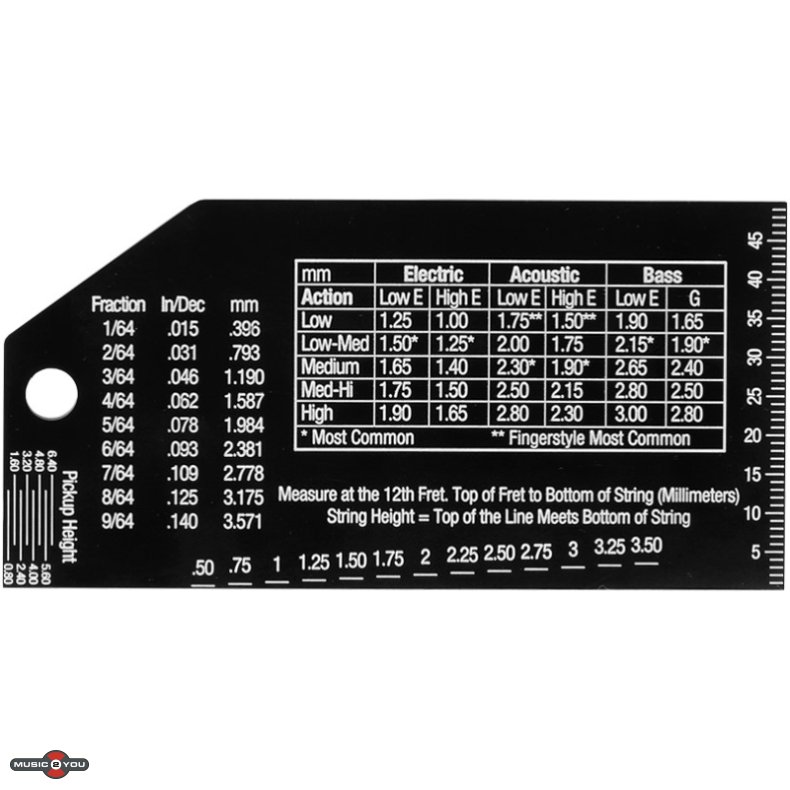 MusicNomad MN602 - String Action Gauge