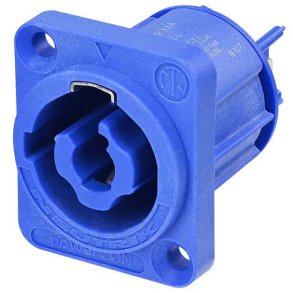 Neutrik NAC3MPXXA Powercon Chassis Stik - Bl�