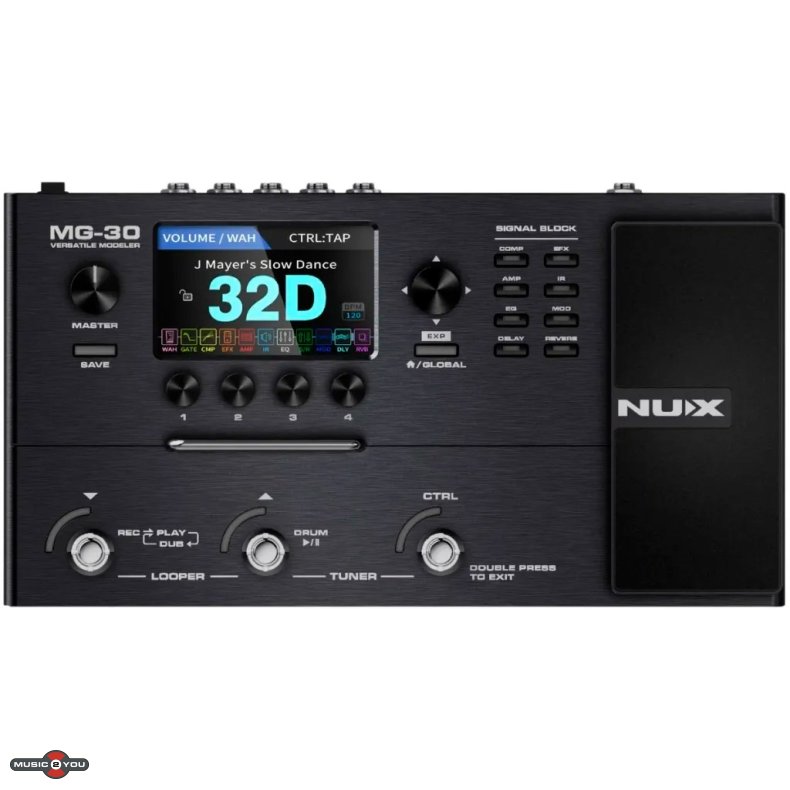 NUX MG-30 Guitar Multi-Effekt Pedalboard