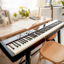 NUX NPK 10 Digital klaver komplet med ben og pedaler - Sort