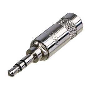 REAN NYS231L - Minijack 3,5mm TRS Kabelstik Han - � 6,4mm kabel