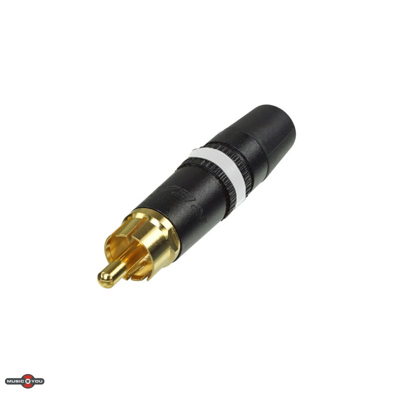 Neutrik NYS373-9 RCA Han Hvid Kabelstik - Sort