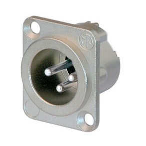 Neutrik NC3MDLX 3pol XLR Han Chassis-stik - Blank