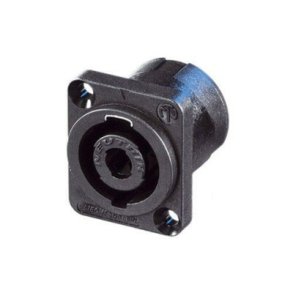 Neutrik NL4MP 4pol Speakon Chassis-stik - Spade Sort