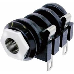 Neutrik NMJ4HC-S JACK fatning - 6,35mm mono hun (lukket kreds) m. gevindskrue