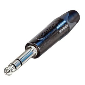 Neutrik NP3X-BAG Jack 6,3mm Stereo Kabel-stik - Sort