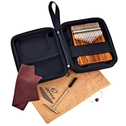 Ortega Kalimba med Pickup C Dur - 17Keys - Solid Acacia Tr