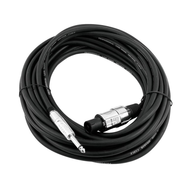 Omn - Jack Han mono 6,3mm - Speakon hjttalerkabel 2x2,5mm - 5m