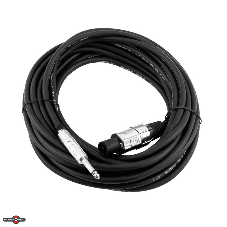 Omn - Jack Han mono 6,3mm - Speakon hjttalerkabel 2x2,5mm - 5m