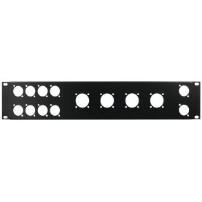 Omn Stikpanel med 10xD-Size + 4xNL8 huller - 19