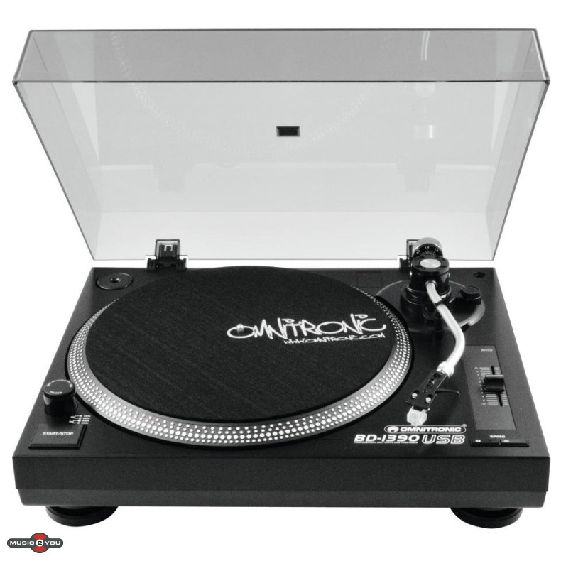 Omnitronic BD-1390 USB Pladespiller - Sort