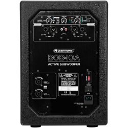 Omnitronic BOB-10A Aktiv Subwoofer + 4 stk. BOB-4 Top Bundle2 - Sort