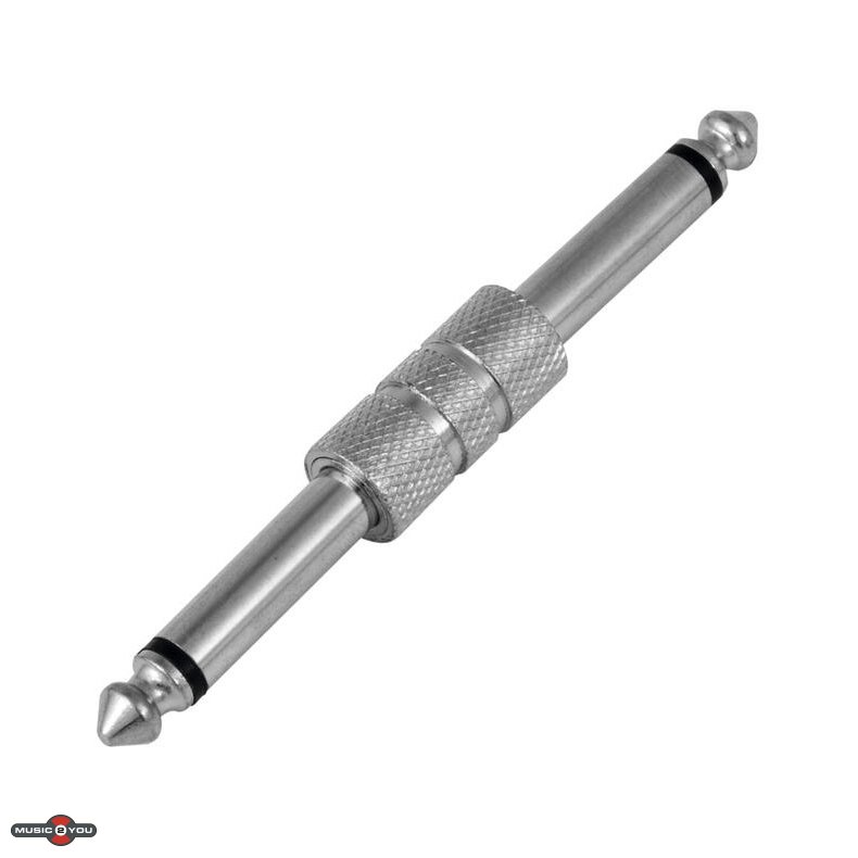 Omnitronic Jack Adapter Han/Han 6.3 mm Mono