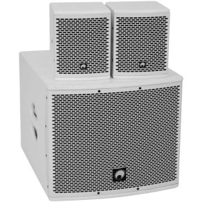 Omnitronic Molly-12A Aktiv Subwoofer + 2 stk. Molly-6 Top Bundle1 - Hvid