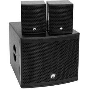 Omnitronic Molly-12A Aktiv Subwoofer + 2 stk. Molly-6 Top Bundle1 - Sort