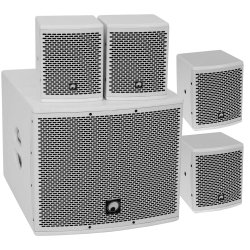 Omnitronic Molly-12A Aktiv Subwoofer + 4 stk. Molly-6 Top Bundle2 - Hvid