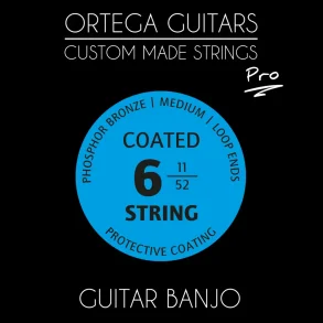 Ortega GBJP-6 Coated Phosphor Bronze Banjostrenge (6-strengs)