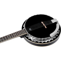 Ortega OBJ350/6-SBK 6-Strenget Banjo med Gigbag