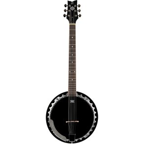 Ortega OBJ350/6-SBK 6-Strenget Banjo med Gigbag