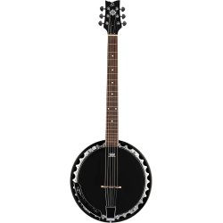Ortega OBJE350/6-SBK 6-Strenget Banjo med Pickup og Gigbag