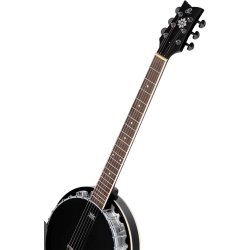 Ortega OBJE350/6-SBK 6-Strenget Banjo med Pickup og Gigbag