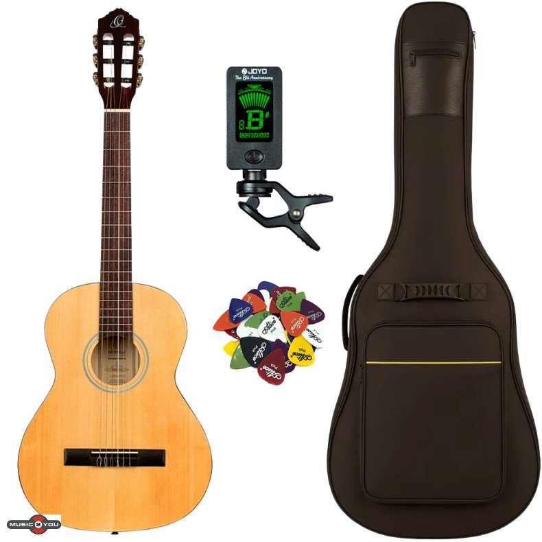 Ortega RST5 Klassisk Spansk 3/4 guitar pakke - Natur