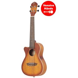 Ortega RUDAWN-CE-L Concert Ukulele med pickup - Venstreh�nds