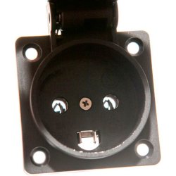 PCE DK Chassis Stik Med Jord 230V/16A IP54 - Sort