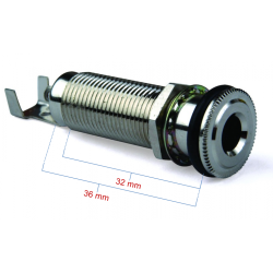 SJ37N Jackbsning - Nikkel til Guitar eller bas