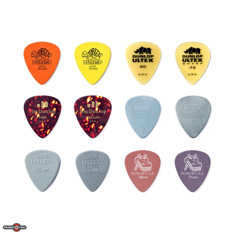 Dunlop PVP101 Light/Medium plektre - 12 stk. pakke