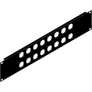 Penn Elcom Rackpanel - 16 x D-Size hul - 19