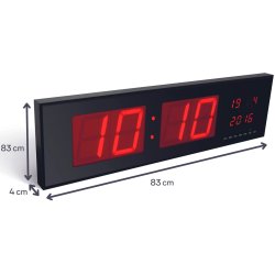 Perel WC208 Storformat LED ur - 830x230x40mm