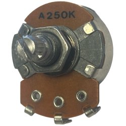 Potentiometer til Guitar 250K ohm - Long shaft Logaritmisk