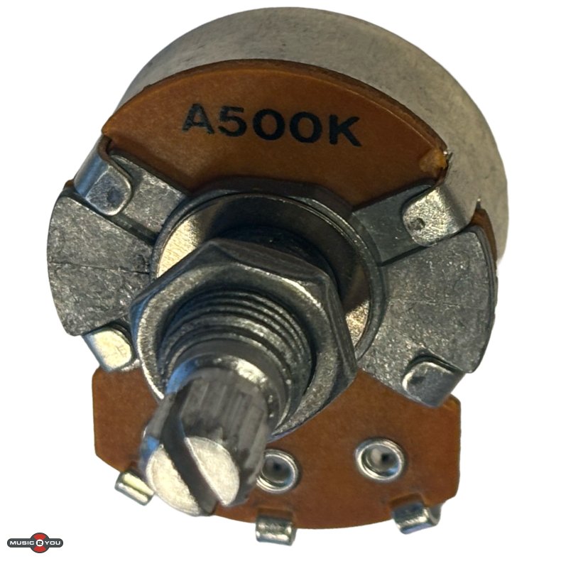 Potentiometer til Guitar 500K ohm - Long Shaft Logaritmisk