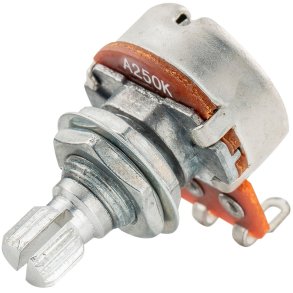 Potentiometer til Guitar 250K ohm Short Shaft Logaritmisk