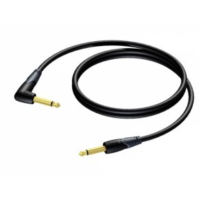 Procab CLA650 - Jack 6,3mm Mono Han Vinkel - Jack 6,3mm Mono Han