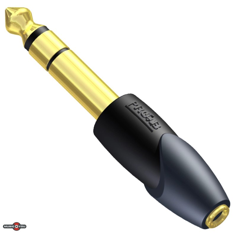 Procab CLP206 Minijack 3,5mm stereo Hun til Jack 6,3mm Han adapter