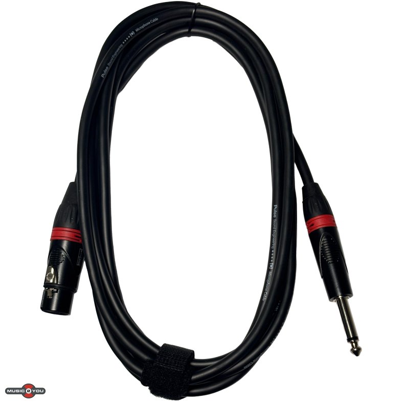 Pulse Jack 6,3mm Han Mono til 3pol XLR Hun kabel 3 meter