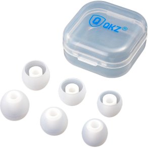 QKZ GJES In-Ear Silikone Propper 6 Pack - Hvid