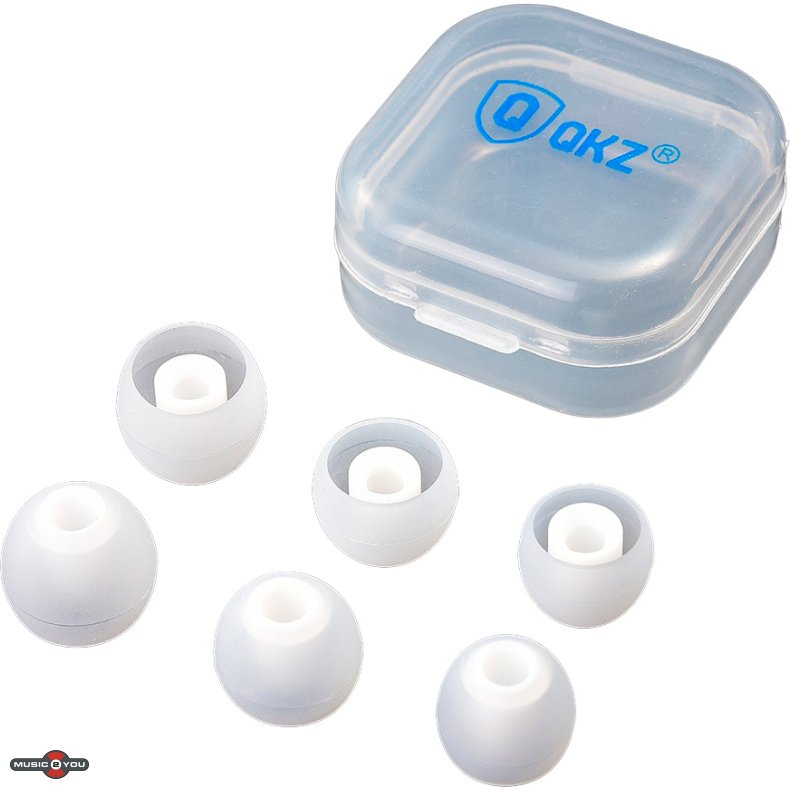 QKZ GJES In-Ear Silikone Propper 6 Pack - Hvid