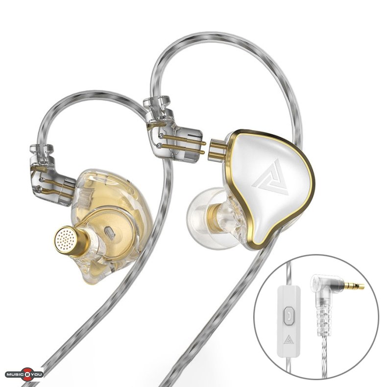 QKZ ZXD - Sports In-Ear hovedtelefoner med mikrofon - Hvid