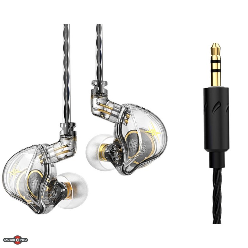 QKZ ZXT - Sports In-Ear hovedtelefoner - Transparent