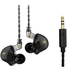 QKZ ZXT BUNDLE - Sports In-Ear hovedtelefoner - Sort - Med Etui og Ekstra Propper