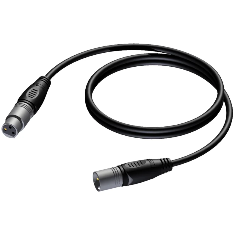 Procab REF901 - XLR 3Pol Han til Hun kabel