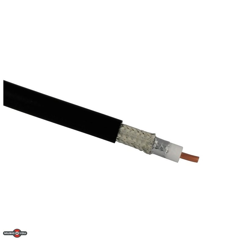 RG213 Antennekabel 50 Ohm Sort - 1m (Meterml)