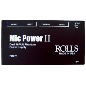 ROLLS PB223 2 Kanals 48V Phantom Power Str�mforsyning