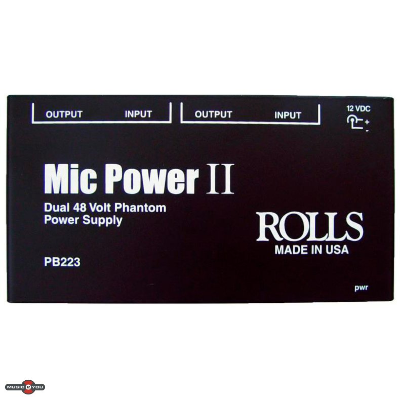 ROLLS PB223 2 Kanals 48V Phantom Power Str�mforsyning