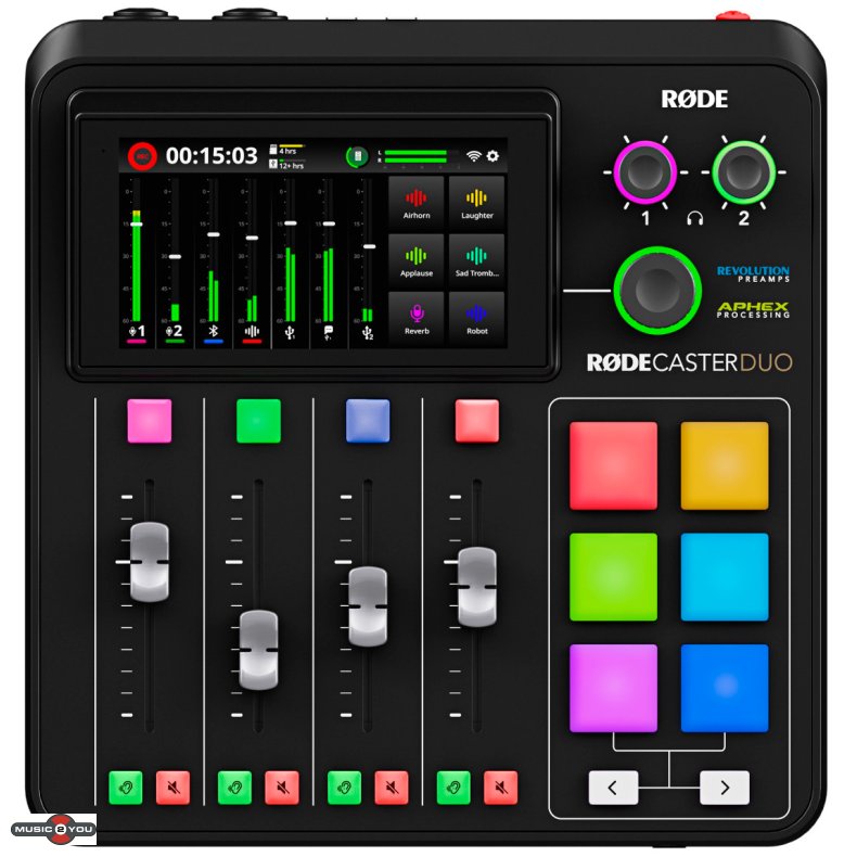 R�DE R�decaster Duo podcast mixer