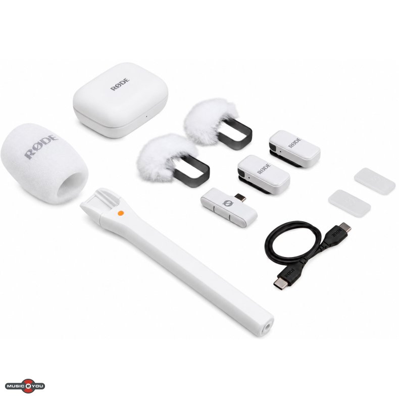 R�DE Wireless Micro USB-C BUNDLE 1 - Hvid
