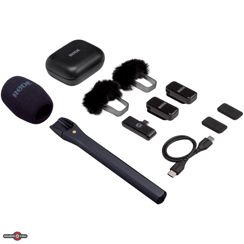 R�DE Wireless Micro USB-C BUNDLE m. Interview Micro - Sort 